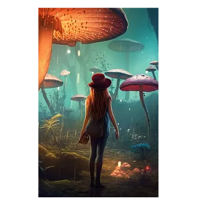 Фото на холсте девушка в сказке, размера 30x45