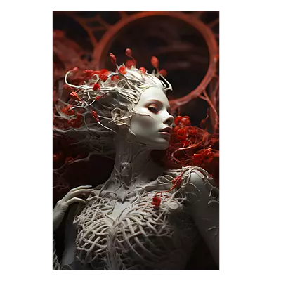 Фото на холсте ai girl, размера 40x60