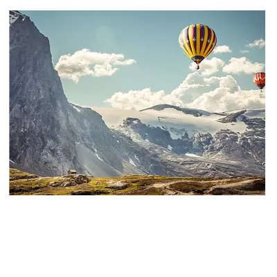 Фото на холсте воздушные шары 40х30 см. изготовление за 1-3 дня