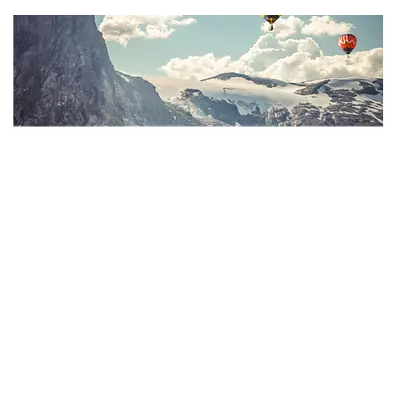 Фото на холсте воздушные шары, размера 90x30