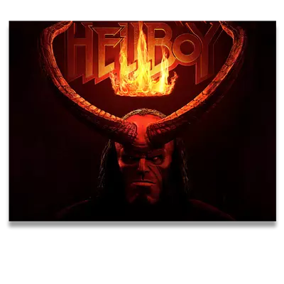 Фото на холсте hellboy, размера 80x60
