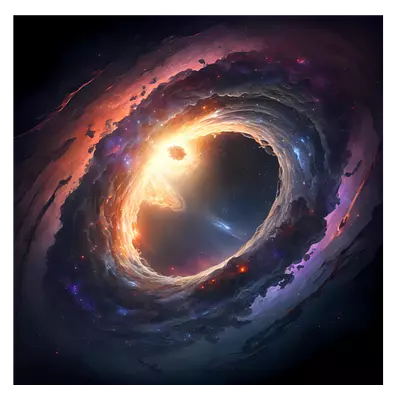 Фото на холсте квазар, размера 100x100