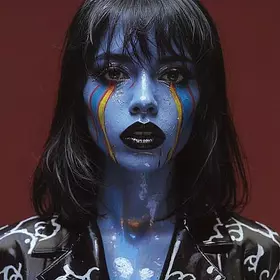 Авангардный портрет с блеском