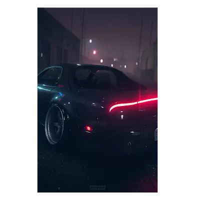 Фото на холсте mazda rx-7, размера 60x90