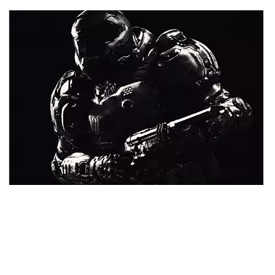 Фото на холсте doomguy, размера 100x70