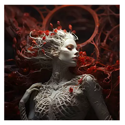 Фото на холсте ai girl, размера 50x50