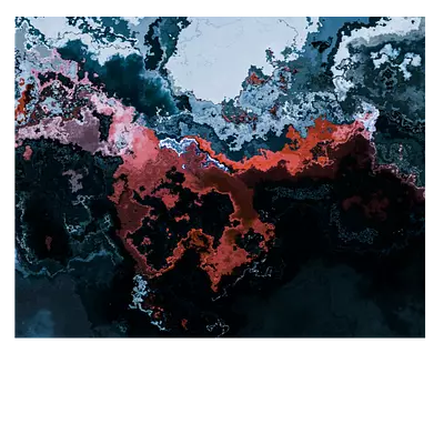 Фото на холсте абстракция красок, размер 50x40