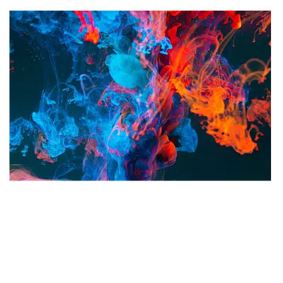 Фото на холсте краска в воде, размера 90x60