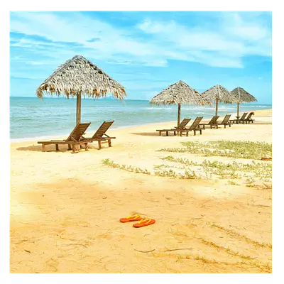 Фото на холсте песчаный пляж, размера 30x30