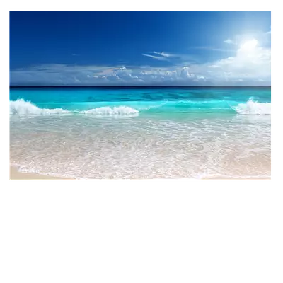 Фото на холсте солнечный пляж, размера 75x50