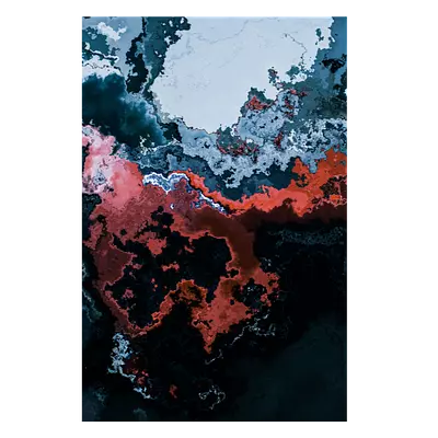 Фото на холсте абстракция краски, размера 80x120