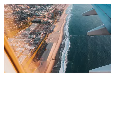 Фото на холсте крыло самолёта, размера 60x40