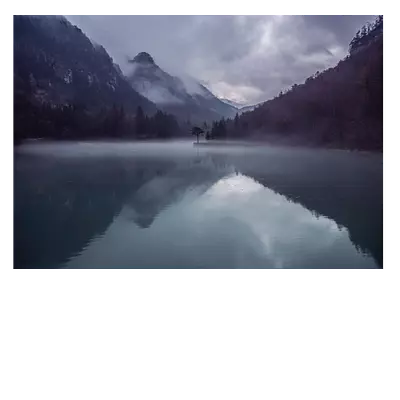 Фото на холсте вечернее озеро, размера 100x70