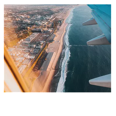 Фото на холсте крыло самолёта, размера 60x50