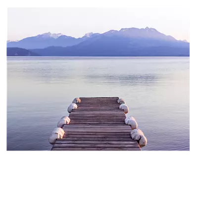 Фото на холсте пристань 50х40 см.