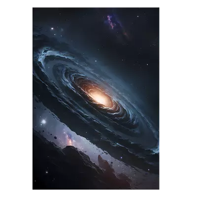 Фото на холсте галактика, размера 50x70