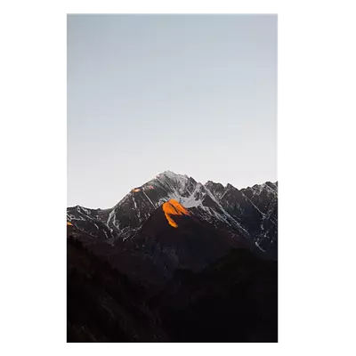 Фото на холсте горы под закатным солнцем, размера 40x60