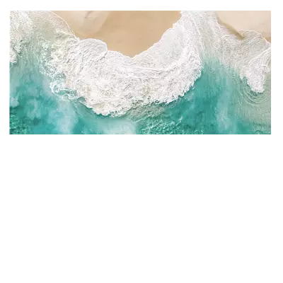 Фото на холсте пляж, размера 80x40