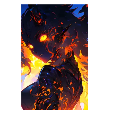 Фото на холсте demonic girl, размера 30x45