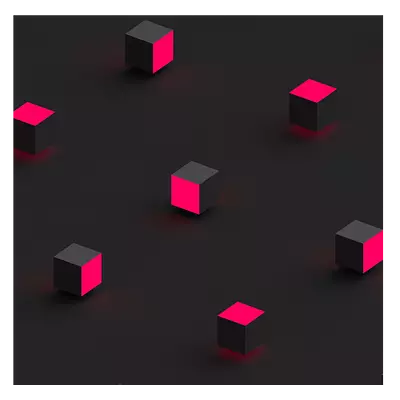 Фото на холсте абстракция квадраты, размера 100x100