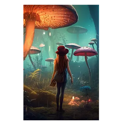 Фото на холсте девушка в сказке, размера 80x120