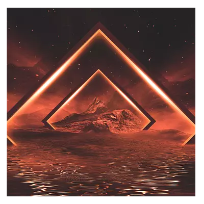 Фото на холсте геометрическая абстракция, размера 40x40