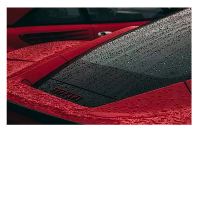 Фото на холсте красный феррари под дождем, 45x30 см.