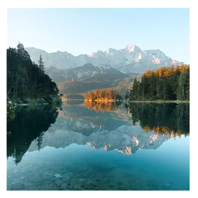 Фото на холсте озеро с горами, размера 40x40