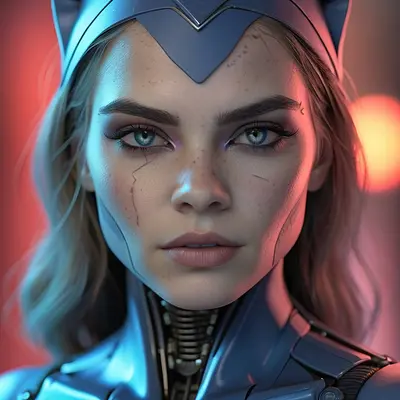 «Robo-catwoman art»