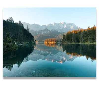 Фото на холсте озеро с горами, размера 80x60