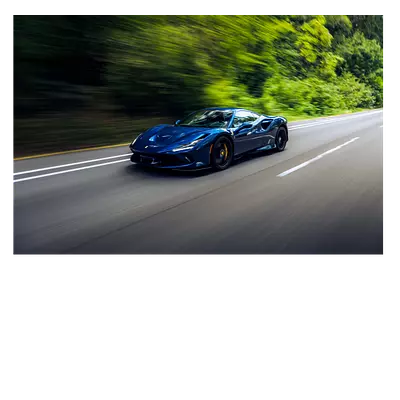 Фото на холсте синий феррари, размера 75x50