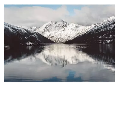 Фото на холсте озеро на фоне гор, размера 70x50