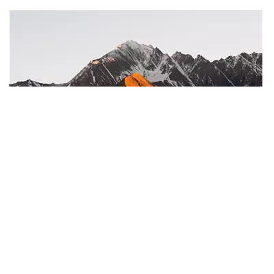 Фото на холсте горы под закатным солнцем, размера 90x30