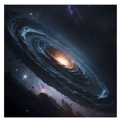 Фото на холсте галактика, размера 30x30