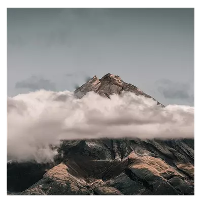 Фото на холсте горы в облаках, размера 30x30