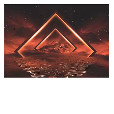 Фото на холсте геометрическая абстракция, размера 70x50