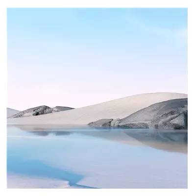 Фото на холсте песок с водой, размера 100x100