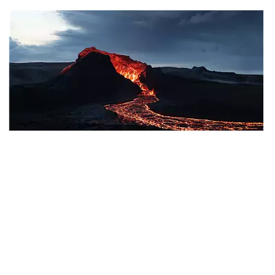 Фото на холсте лава, размера 80x40