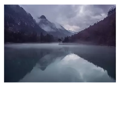 Фото на холсте вечернее озеро, размера 70x50