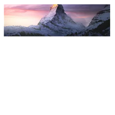 Фото на холсте горный пик, размера 90x30