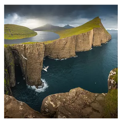 Фото на холсте фьорд, размера 60x60