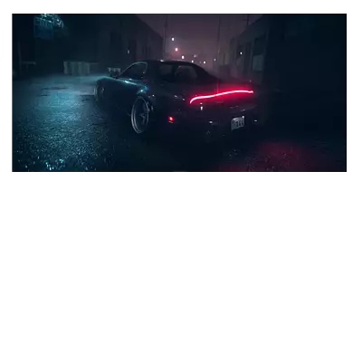 Фото на холсте mazda rx-7, размера 80x40