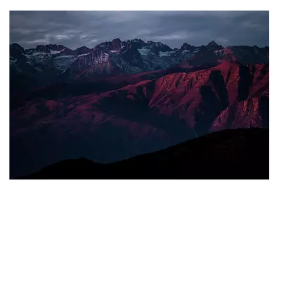 Фото на холсте горы в закате, размера 90x60