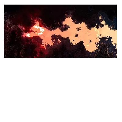 Фото на холсте абстракция лавы, размера 80x40