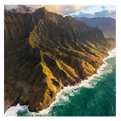 Фото на холсте берег зеленого острова, размера 50x50