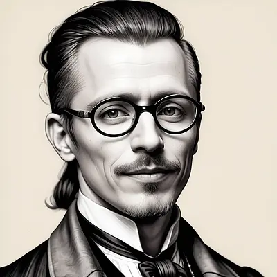 Steampunk man portrait