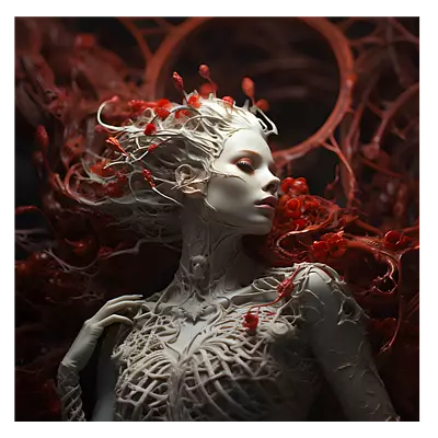 Фото на холсте ai girl, размера 30x30