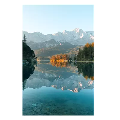 Фото на холсте озеро с горами, размера 40x60