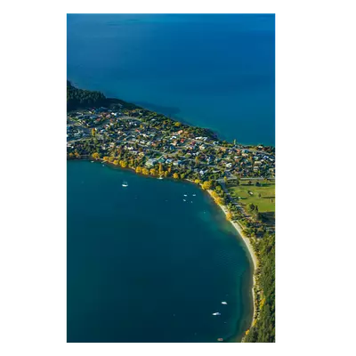 Фото на холсте поселок на перешейке, размера 30x45