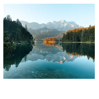 Фото на холсте озеро с горами, размера 60x50